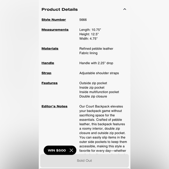 Coach Backpack - Picture 3 of 3